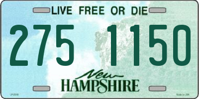 NH license plate 2751150