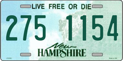 NH license plate 2751154
