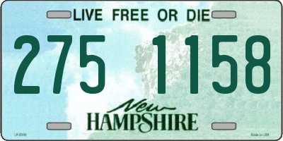 NH license plate 2751158