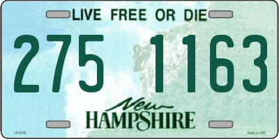 NH license plate 2751163