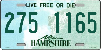 NH license plate 2751165