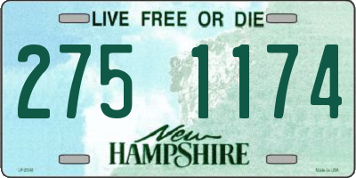 NH license plate 2751174
