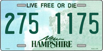 NH license plate 2751175