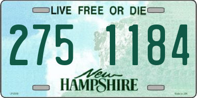 NH license plate 2751184