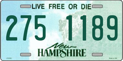 NH license plate 2751189