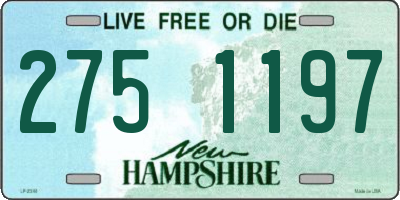 NH license plate 2751197
