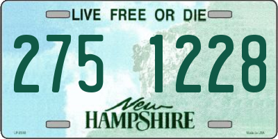 NH license plate 2751228