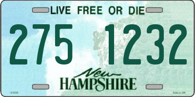 NH license plate 2751232