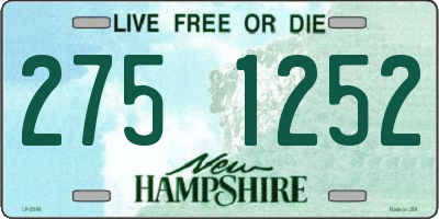 NH license plate 2751252
