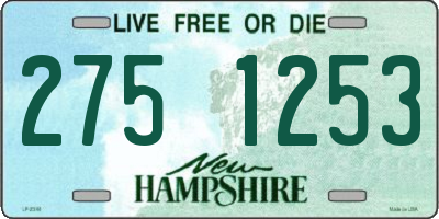 NH license plate 2751253