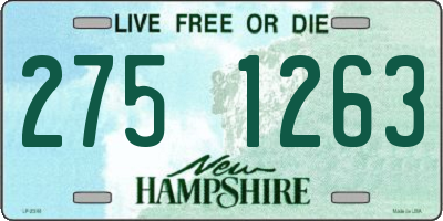 NH license plate 2751263