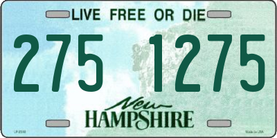 NH license plate 2751275