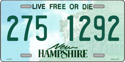 NH license plate 2751292
