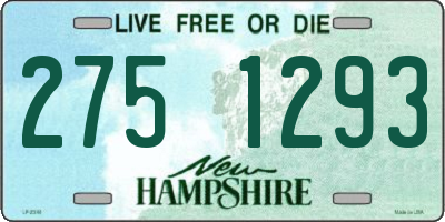 NH license plate 2751293