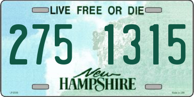 NH license plate 2751315