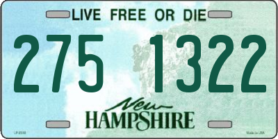 NH license plate 2751322