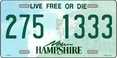 NH license plate 2751333