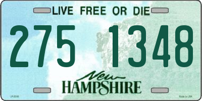 NH license plate 2751348