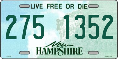 NH license plate 2751352