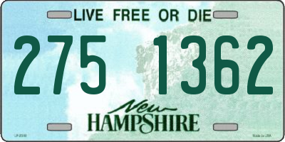 NH license plate 2751362