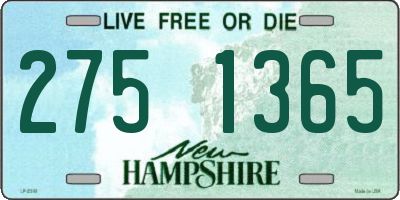 NH license plate 2751365