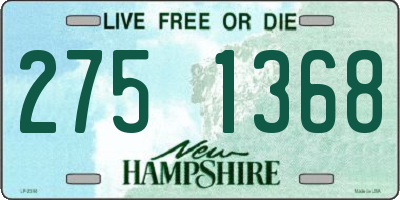 NH license plate 2751368