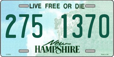 NH license plate 2751370