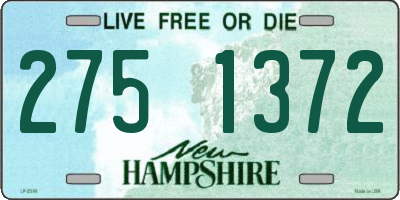 NH license plate 2751372