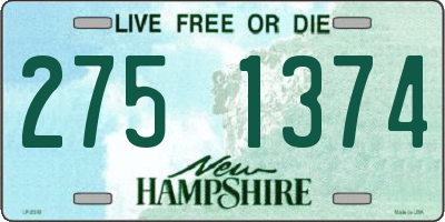 NH license plate 2751374