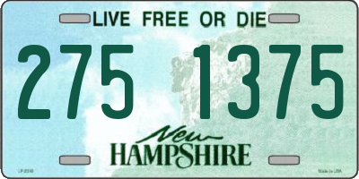 NH license plate 2751375