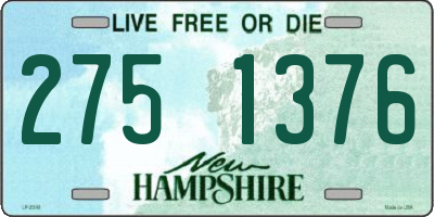 NH license plate 2751376