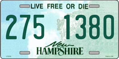 NH license plate 2751380