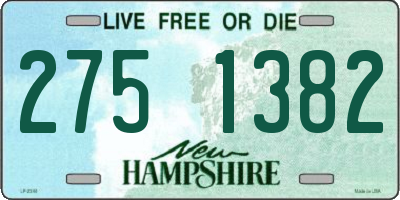 NH license plate 2751382