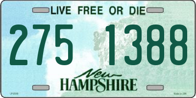 NH license plate 2751388