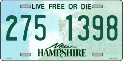 NH license plate 2751398