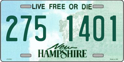 NH license plate 2751401
