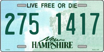 NH license plate 2751417