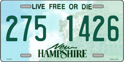 NH license plate 2751426