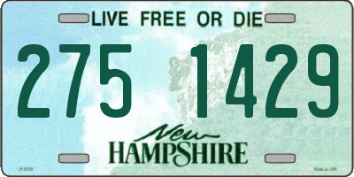 NH license plate 2751429