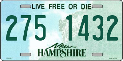 NH license plate 2751432