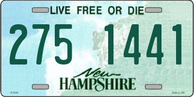 NH license plate 2751441