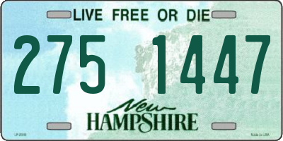 NH license plate 2751447