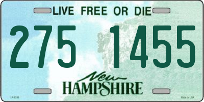 NH license plate 2751455