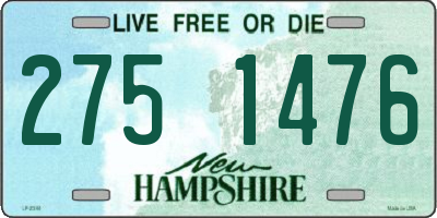 NH license plate 2751476