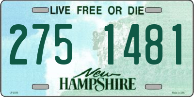 NH license plate 2751481