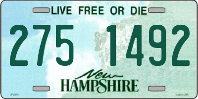 NH license plate 2751492