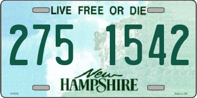 NH license plate 2751542
