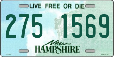 NH license plate 2751569