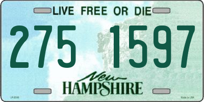 NH license plate 2751597