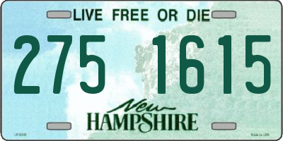 NH license plate 2751615